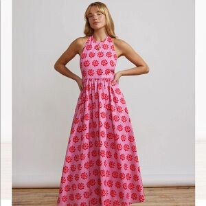 NEW KITRI Halter Neck Maxi Dress